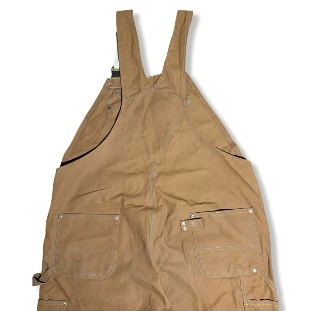 Carhartt Bib Double Knee Work Overalls - Picture 4 of 6